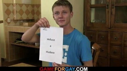 He seduces hetero student into first gaysex