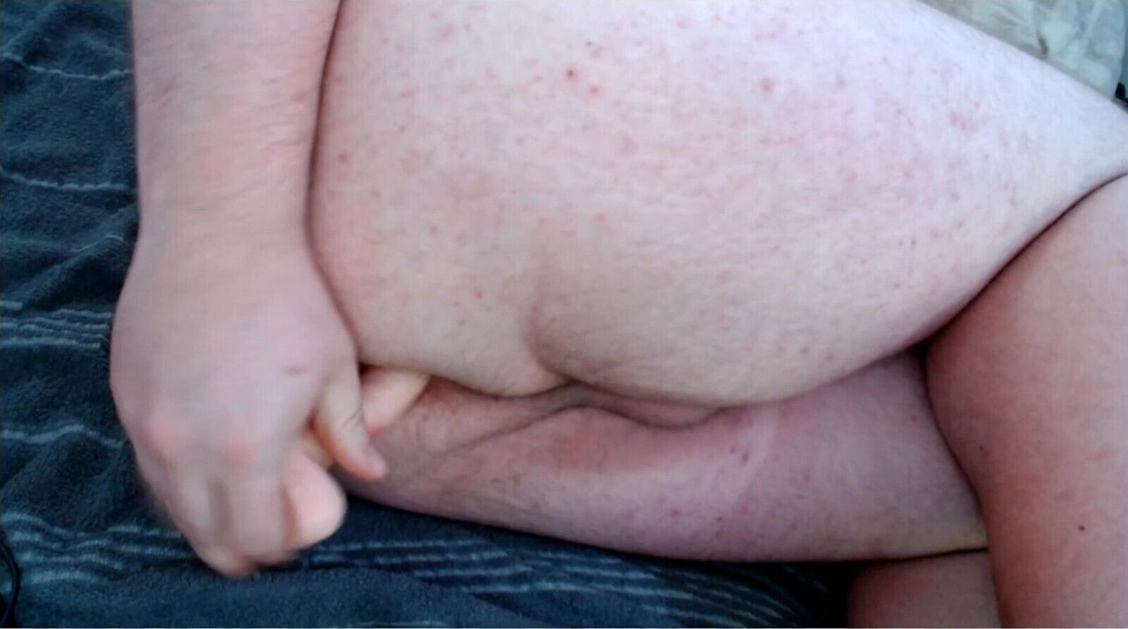 After long time little dildo in ass