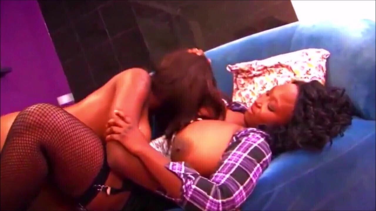 Ebony Solo & Huge Sucked Girls