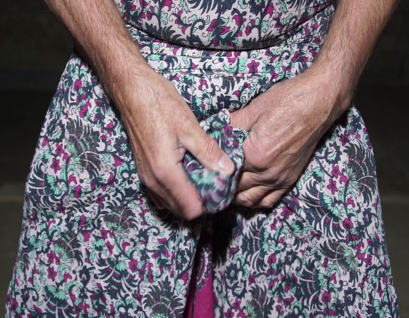 color dress and milky bra