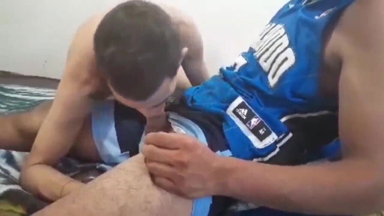 My str8 neighbor fills my face with cum