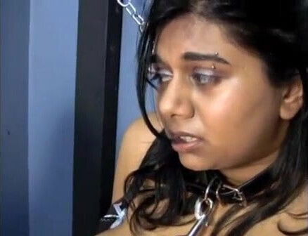 Indian slave serving her mistress as a good slave