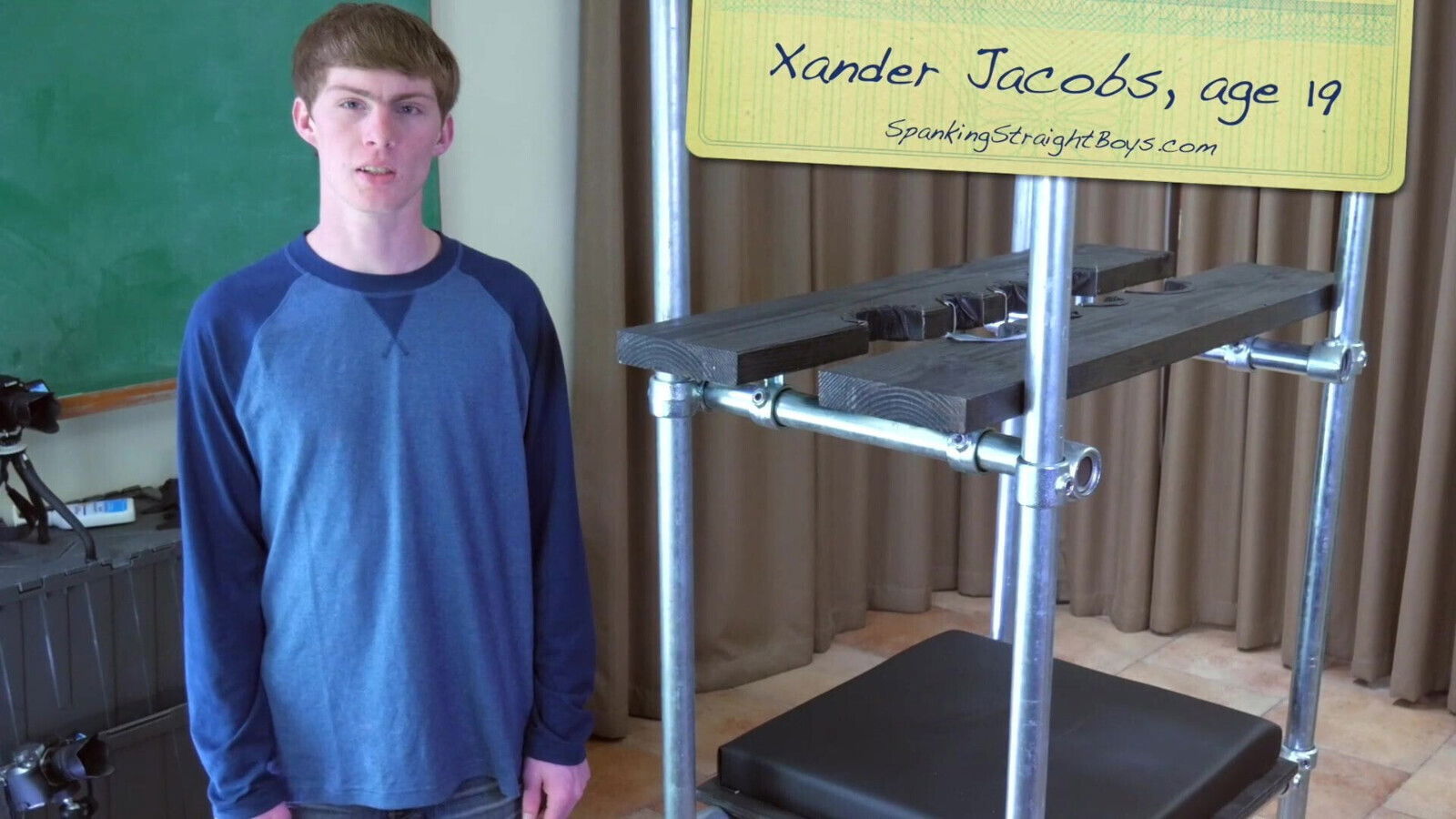 Straight Teen Locked Spanking Tower & Spanked Hard