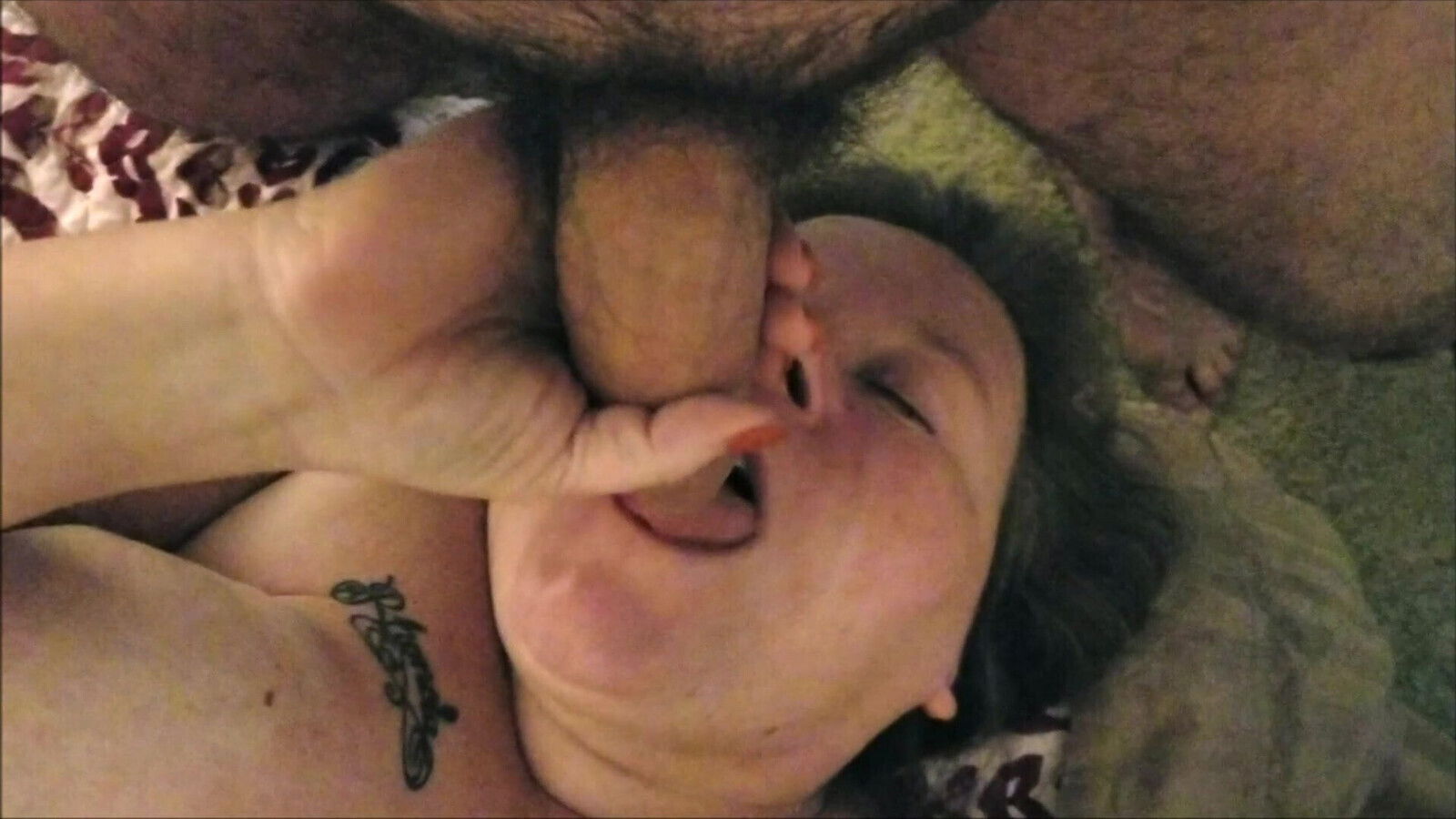 Granny Deepthroats Facial