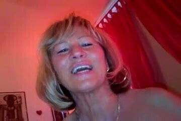 German granny boiler malkes fat hairy man cum twice (Pov)