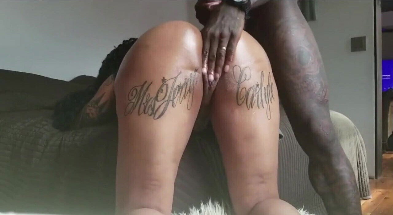 Juicy Orgasm Over Black Cock. Creampie Doggy.