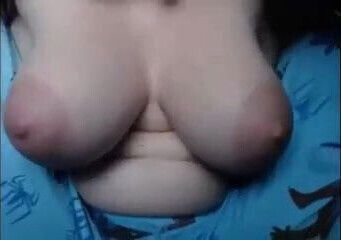 daughter showing for dad on cam.