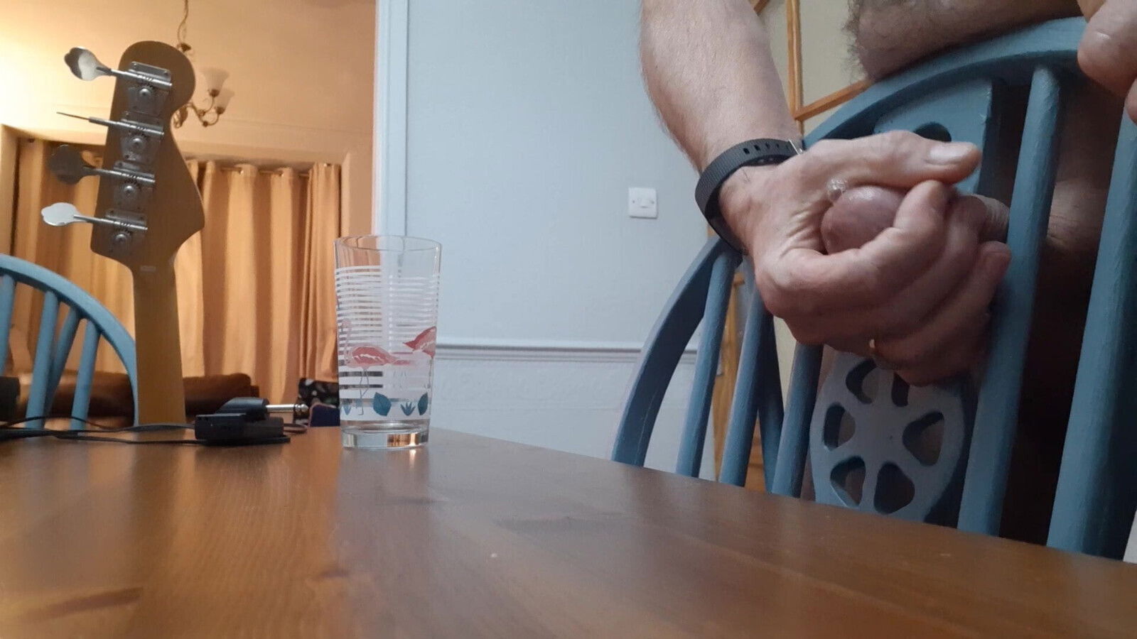 Me fucking a chair with cumshot