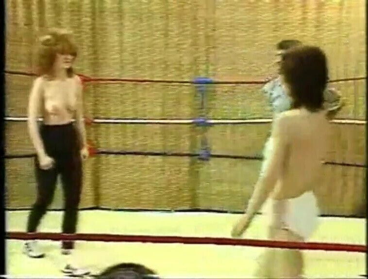 Topless Retro Milfs Wrestle