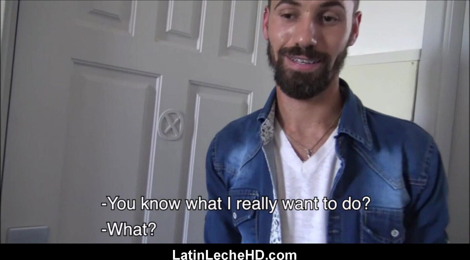 Young Amateur Straight Latino With Braces