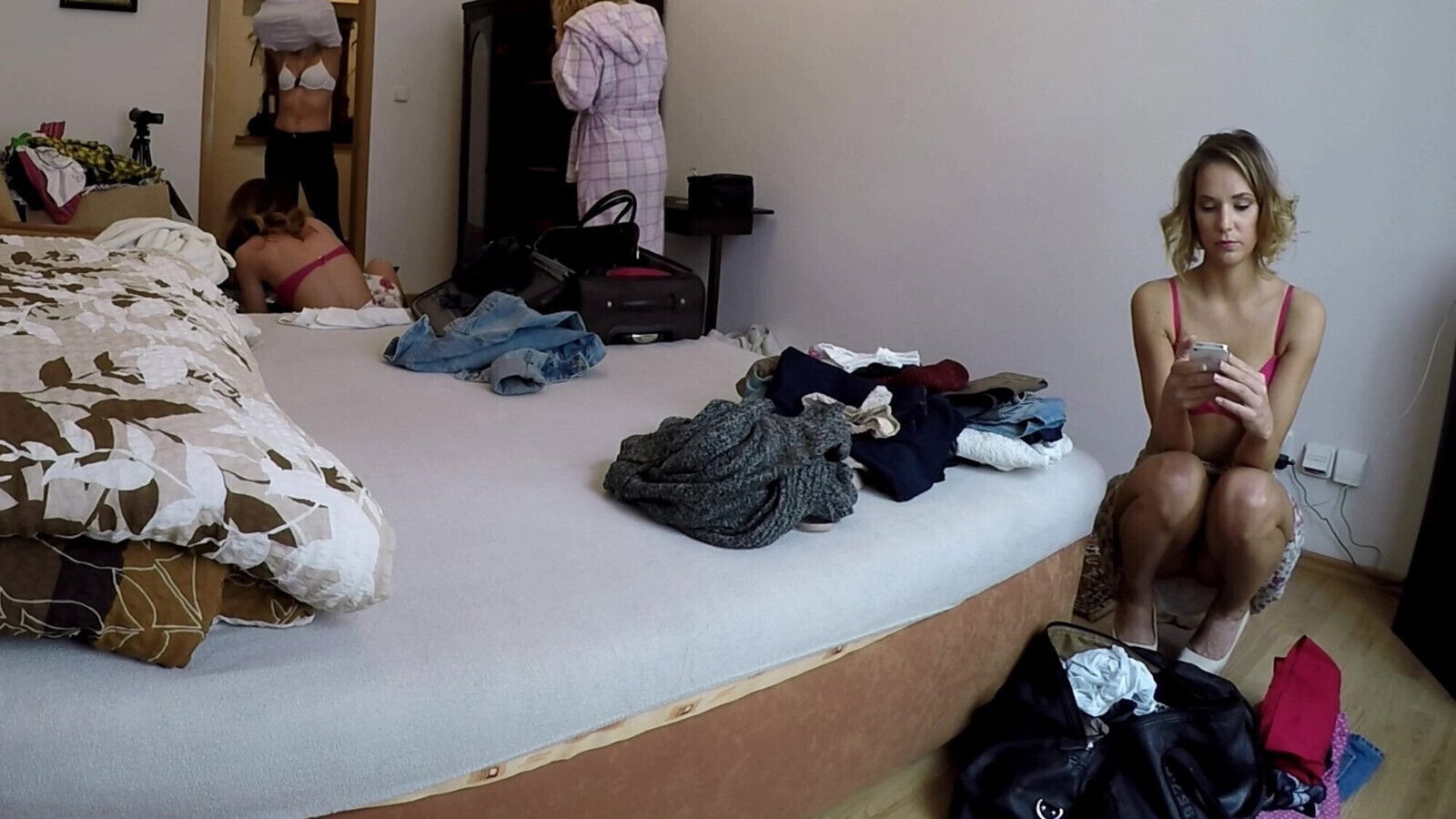 4 young girls at changing room Upskirt Treats voyeur cam