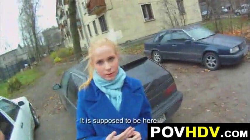 Horny Redhead During Walk