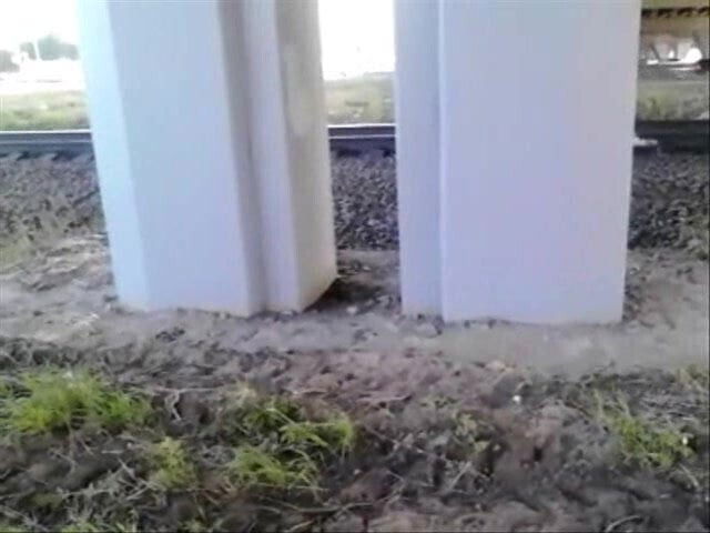 Invisible springboard at the rails