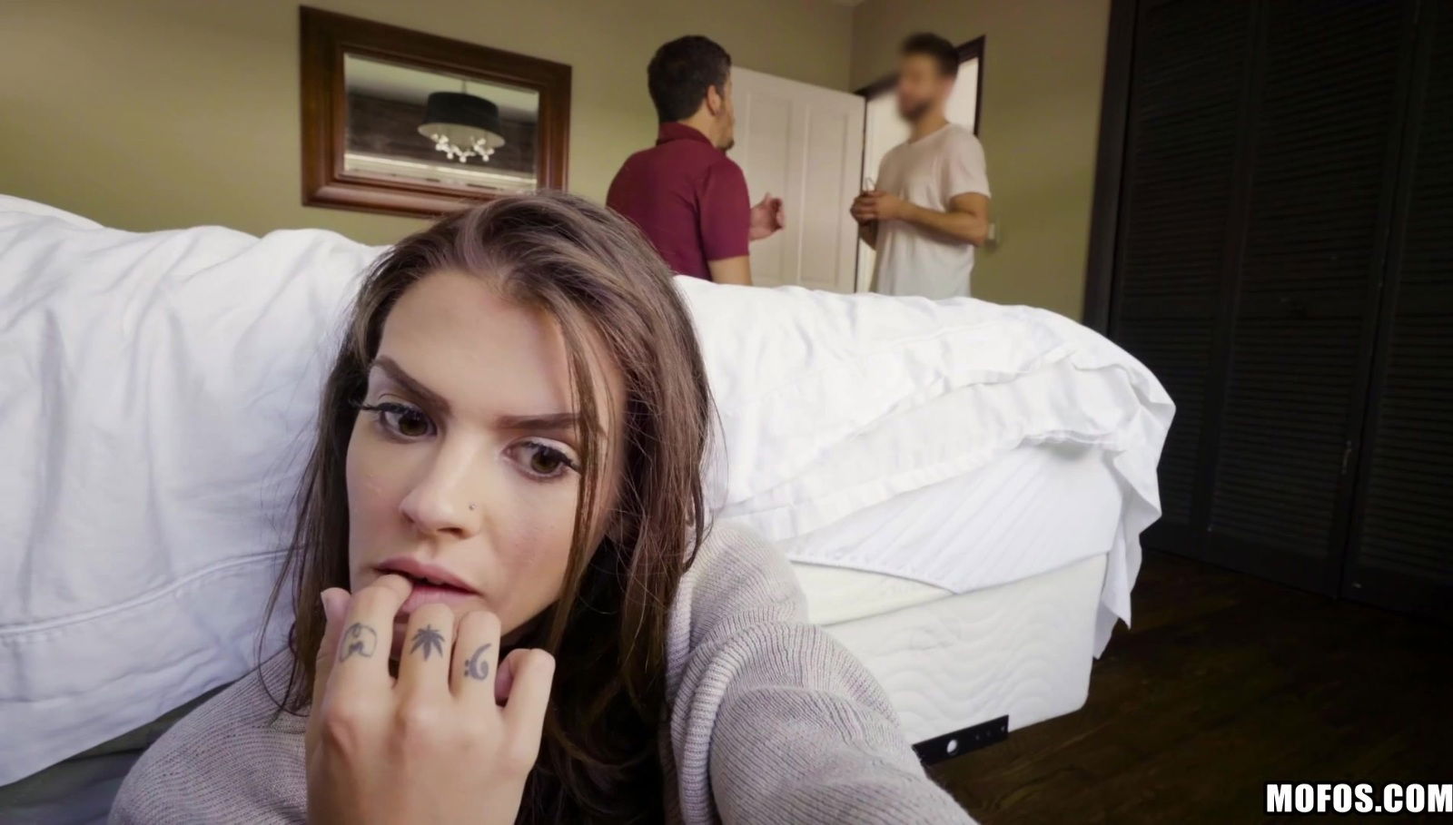 Lovers crazy action with deep