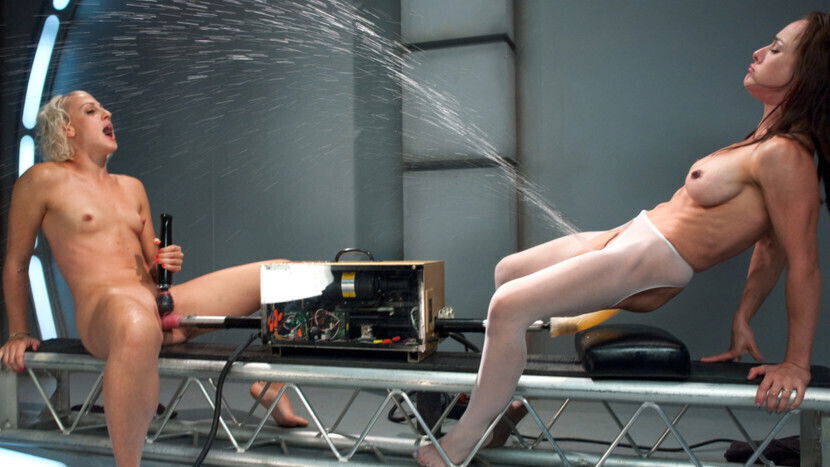 Exotic fetish, squirting porn video with hottest pornstar Dylan Ryan from Fuckingmachines