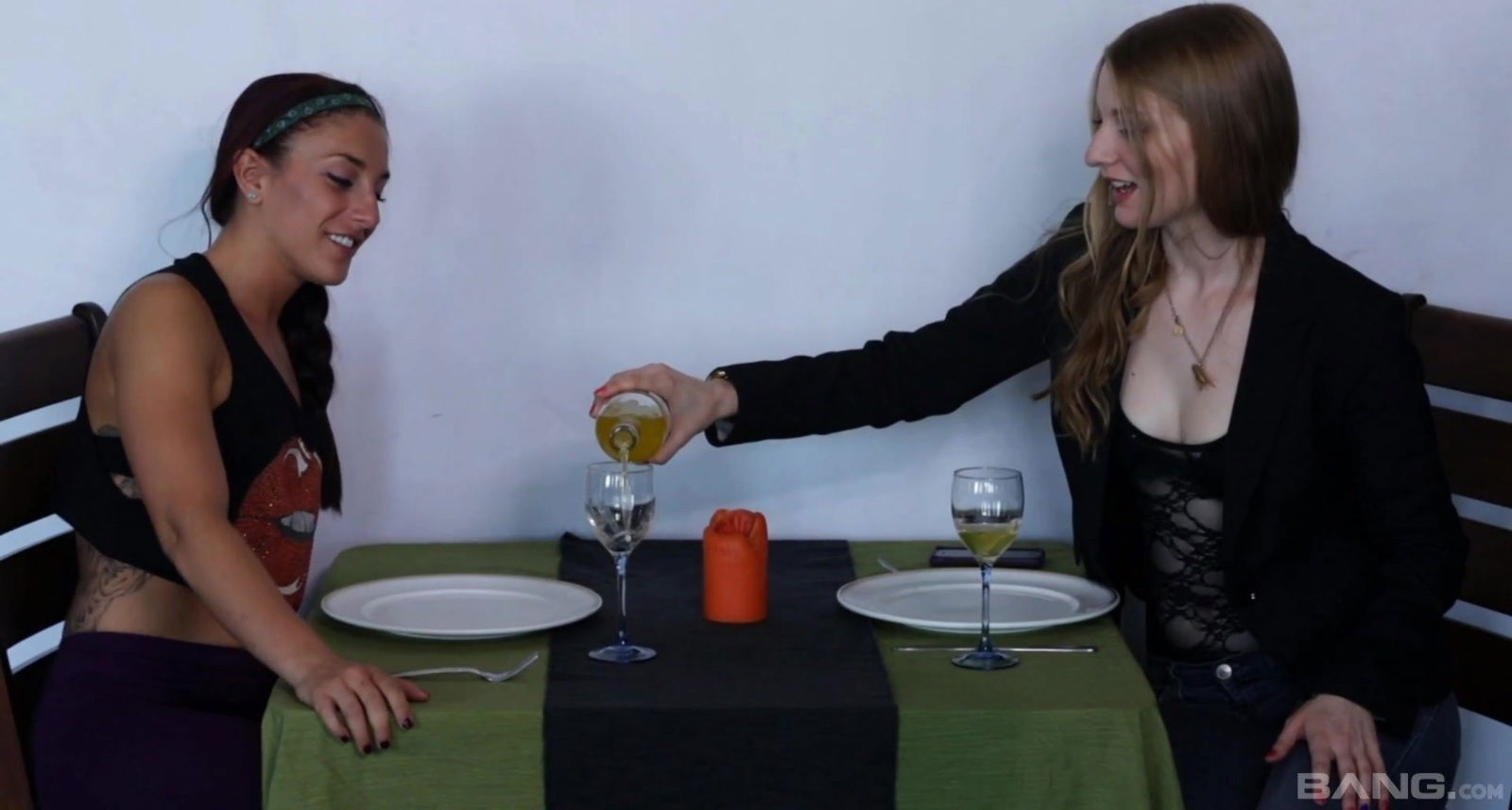 Darling gets juicy pussy eaten lesbian girl Mischa Brooks