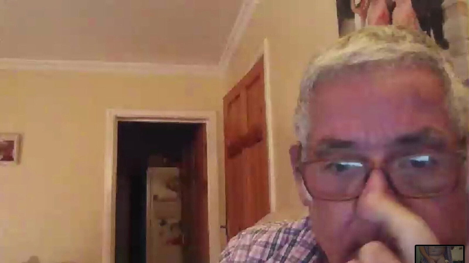 Handsome British Grandpa playing