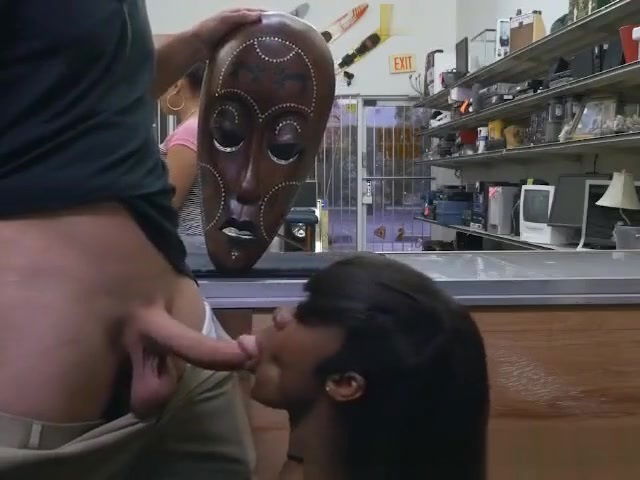 Wild Black Beauty Lexi Deep Sucking Dick In Pawn Shop Office