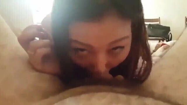 Sexy asian kazakh wife suck lover cock while hubby eat pussy