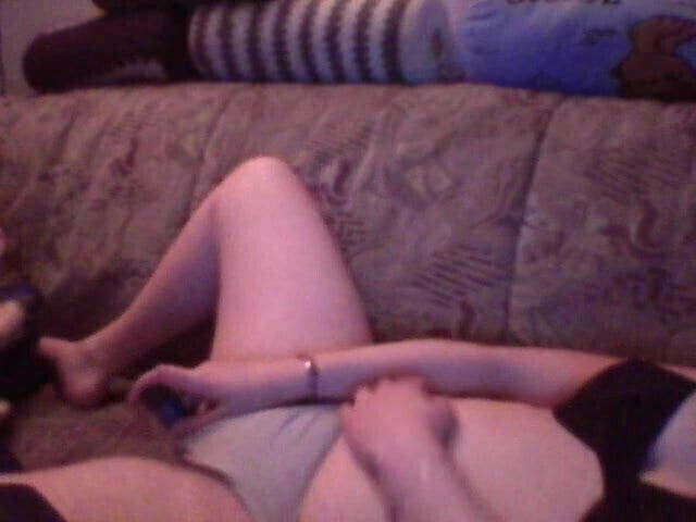 Dirty girl prefers masturbate instead bf's dick