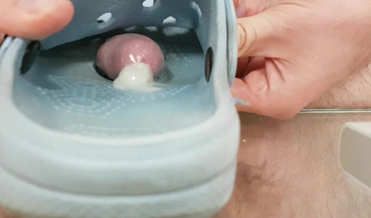 Fuck Crocs Sandals found trash