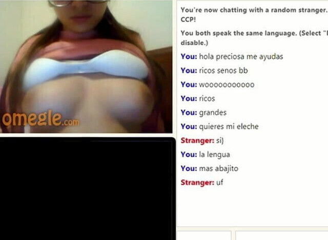 shows me her big tits on webcam