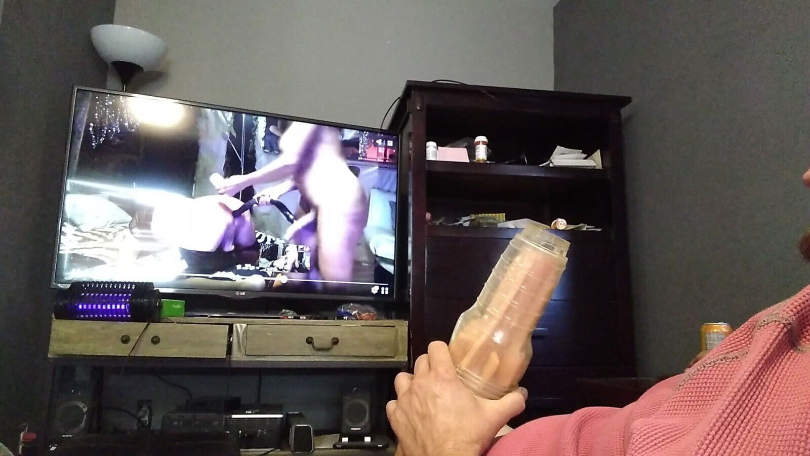 Mistress Spanks Slave while I JO