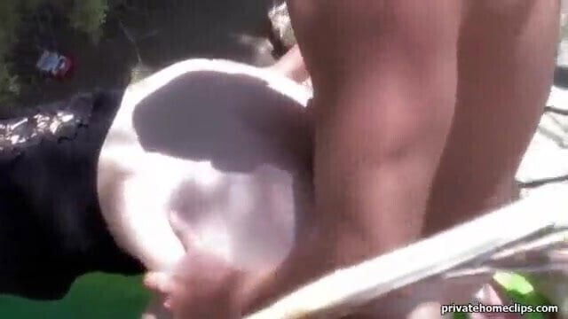 MILF wife fucks strangers beach