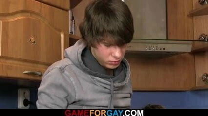 Young plumber seduced into gay cock sucking and riding