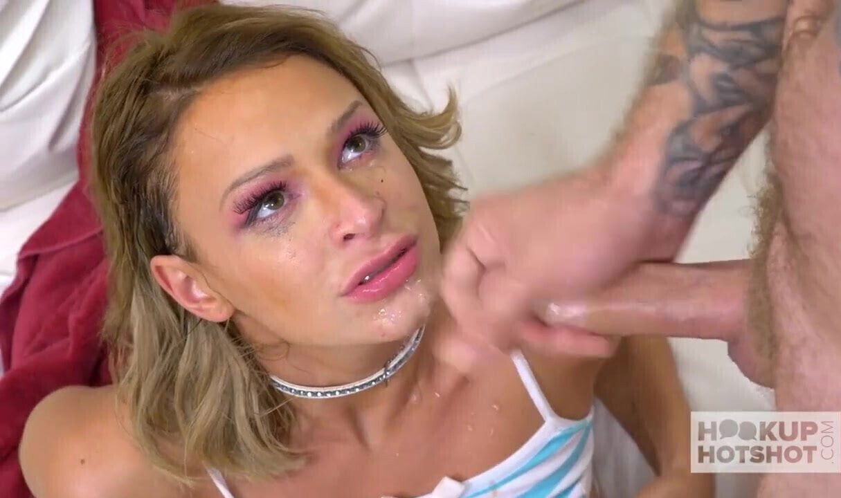 Pretty blonde Emma Hix gets fucked into a mess by date