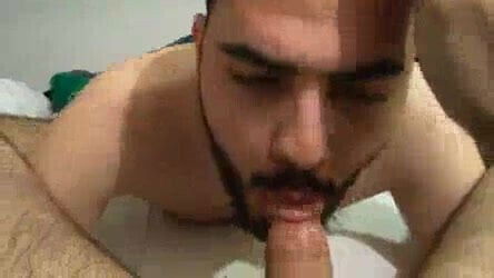 Hot turkish boy suck and swallow for money
