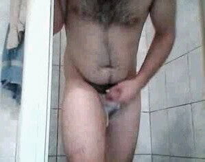 Mario under shower
