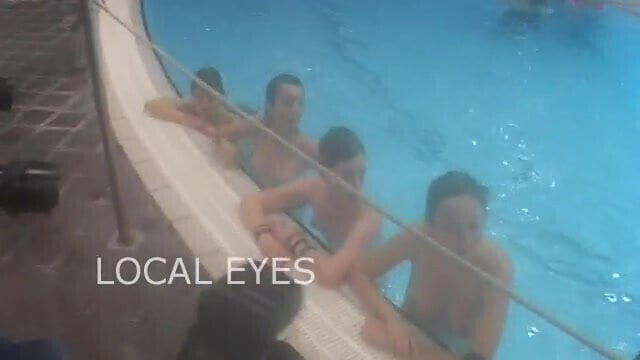 Topless protest public swimming pool Denmark