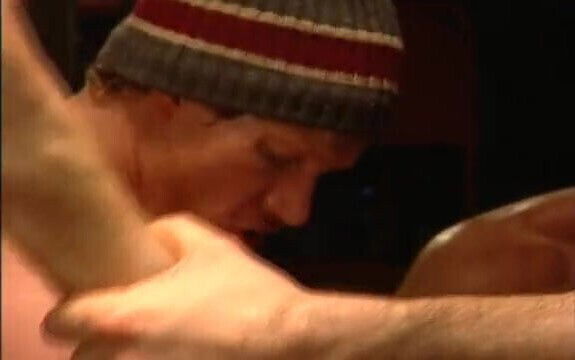 Deserted warehouse foursome orgy