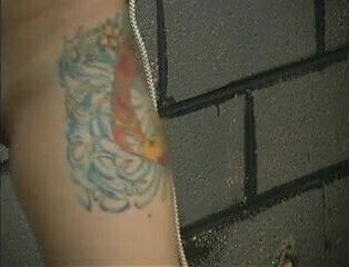 Brunette with tattoos little titties submits