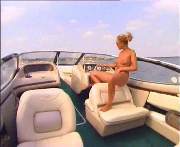 French Nude Boat driving