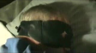 Maksed daddy giving blow job and getting fucked