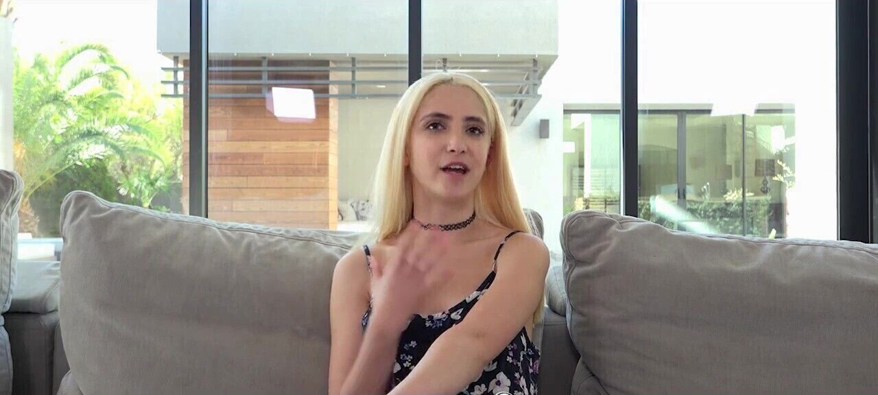 Petite blond teen fucked on a casting couch