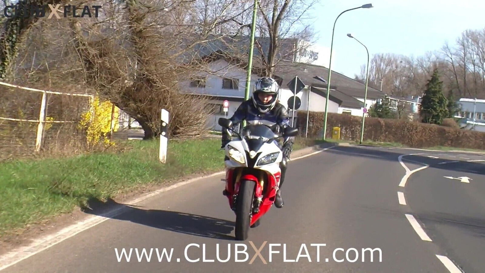  CLUBXFLAT- biker babe towed after breakdown