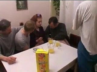 FA Giver Her Dad And Friends A Fucking Good Night !