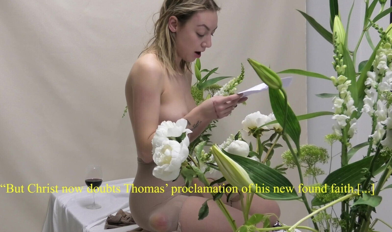 Marie Segolene C. Brault with hard little nipples