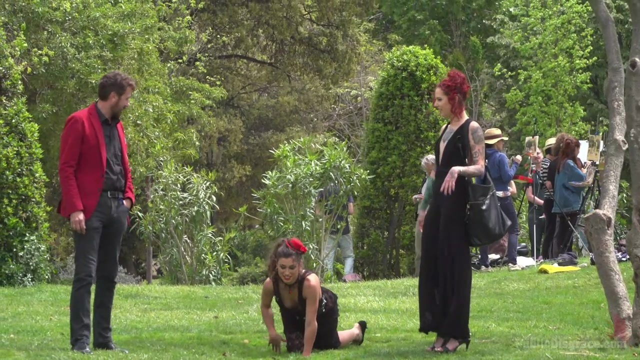 Silvia Rubi is more than ready for humiliation and sex in the public