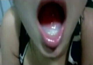 95 busty beauties lying on the bed showing faceless blowjob.