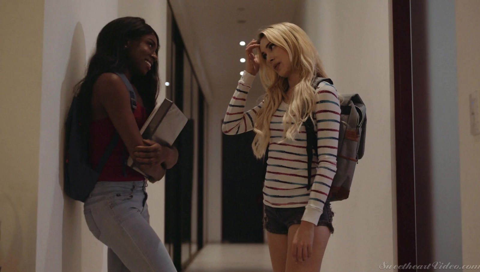 Interracial with beautiful babes Aiden Ashley Anne Amari