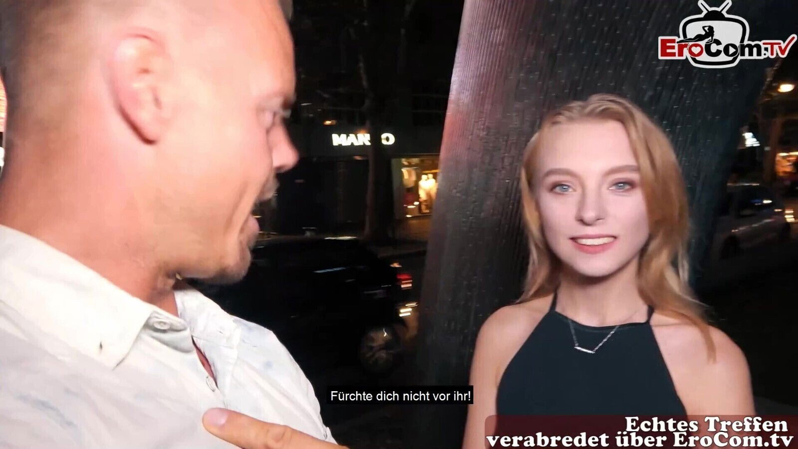 german berlin agent pick up young 18yo petite college teen on street for EroCom Date fuck