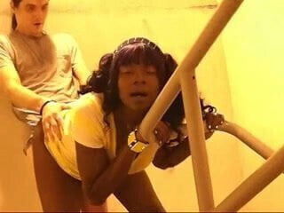 fucking in a parking garage INTERRUPTED