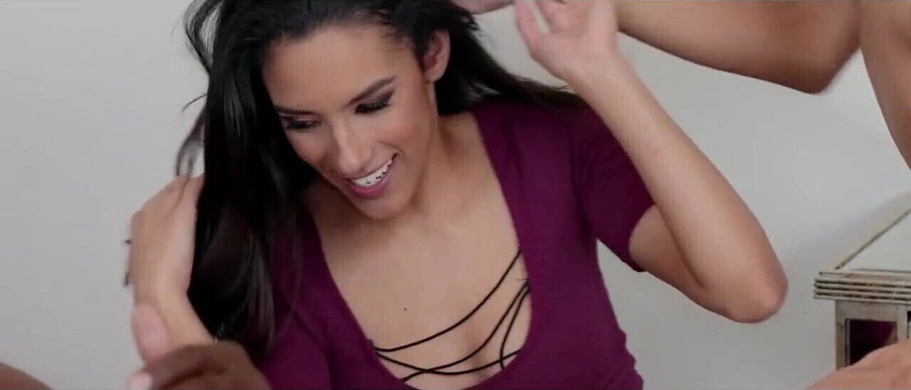 Horny sluts fight over interracial threesome