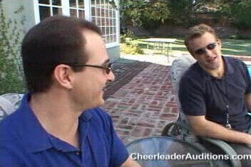 Cheerleader fucks coaches squad