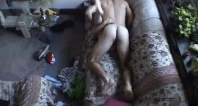 Mom and Stepson Do It Hard On The Couch