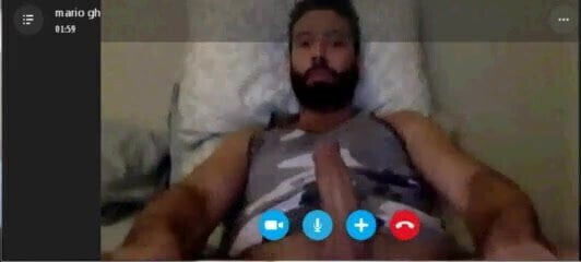 Handsome man, huge dick